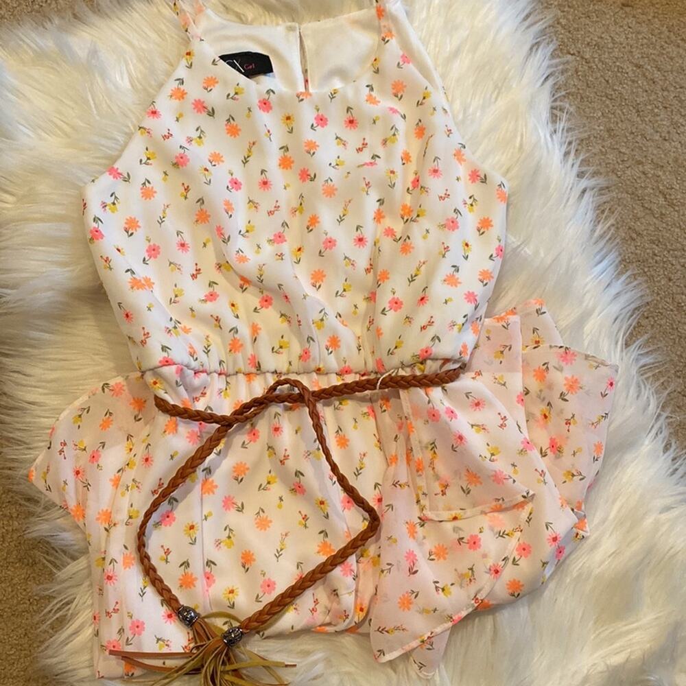 BCX Girl | Sleeveless Floral Dress Size 7